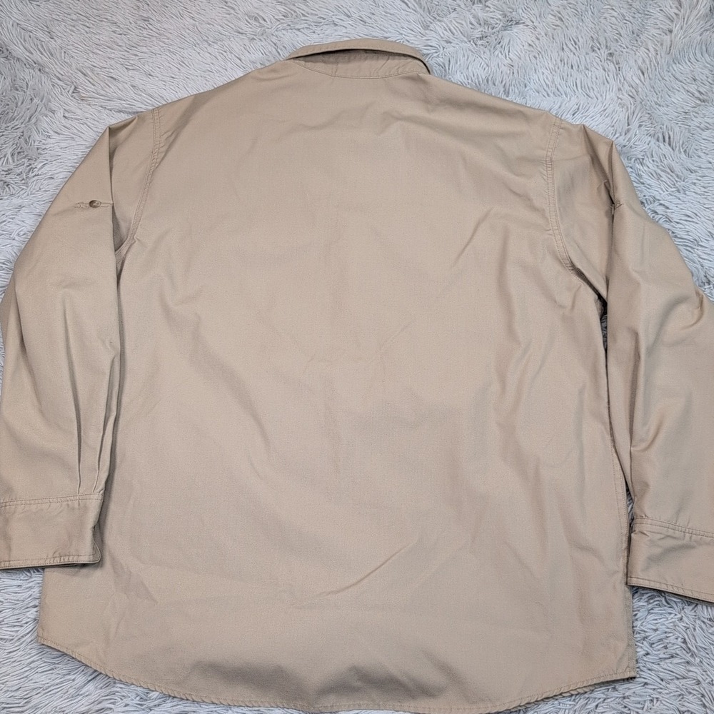 Cabela's Shirt Mens L Biege Button Up Casual Pockets Outdoors Active Uniform - Picture 2 of 10